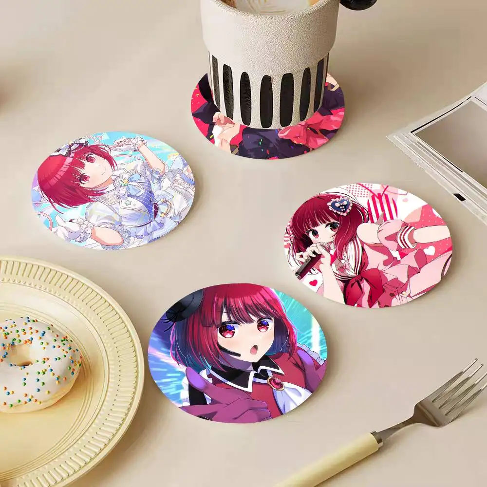 Anime Arima K-kana Wooden Coasters Heat-resistant And Non-slip Suitable For Restaurants And Cafes And Make Great Holiday Gifts