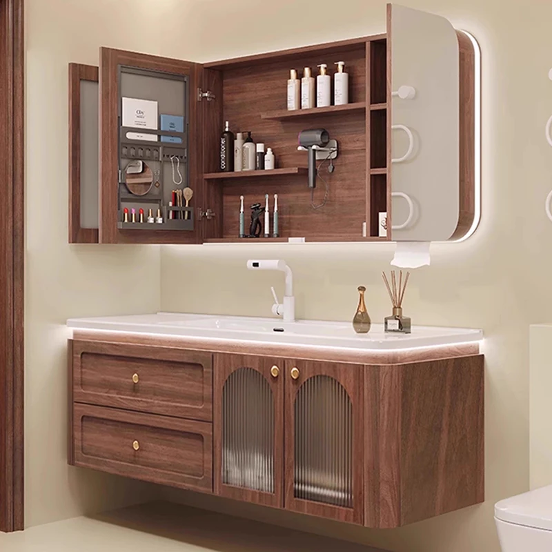 

Винтажные керамические тумбы для ванной комнаты, шкафчики для хранения, зеркала, мебель для дома