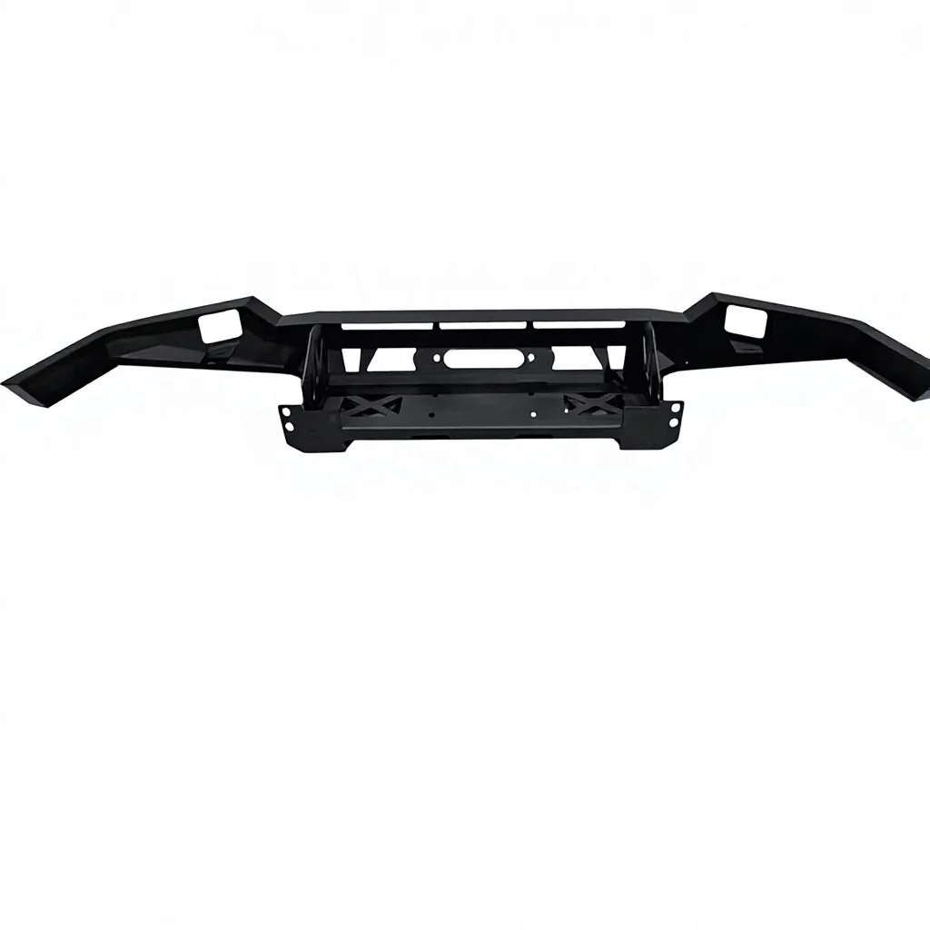 for2016 -2022 Pickup 4x4 Accessories Car Steel Front Black Steel Bumper for Toyota Tacoma Front Bumper