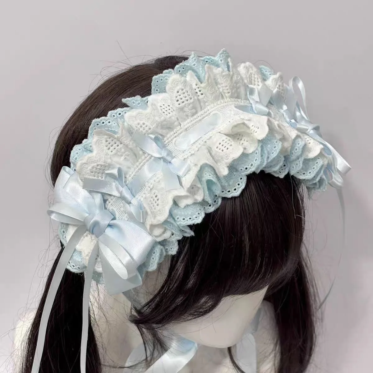 

lolita hair accessories blue pink Hair bands lolita Headband Woman accesories y2k accessories cutecore headbands for hair bow