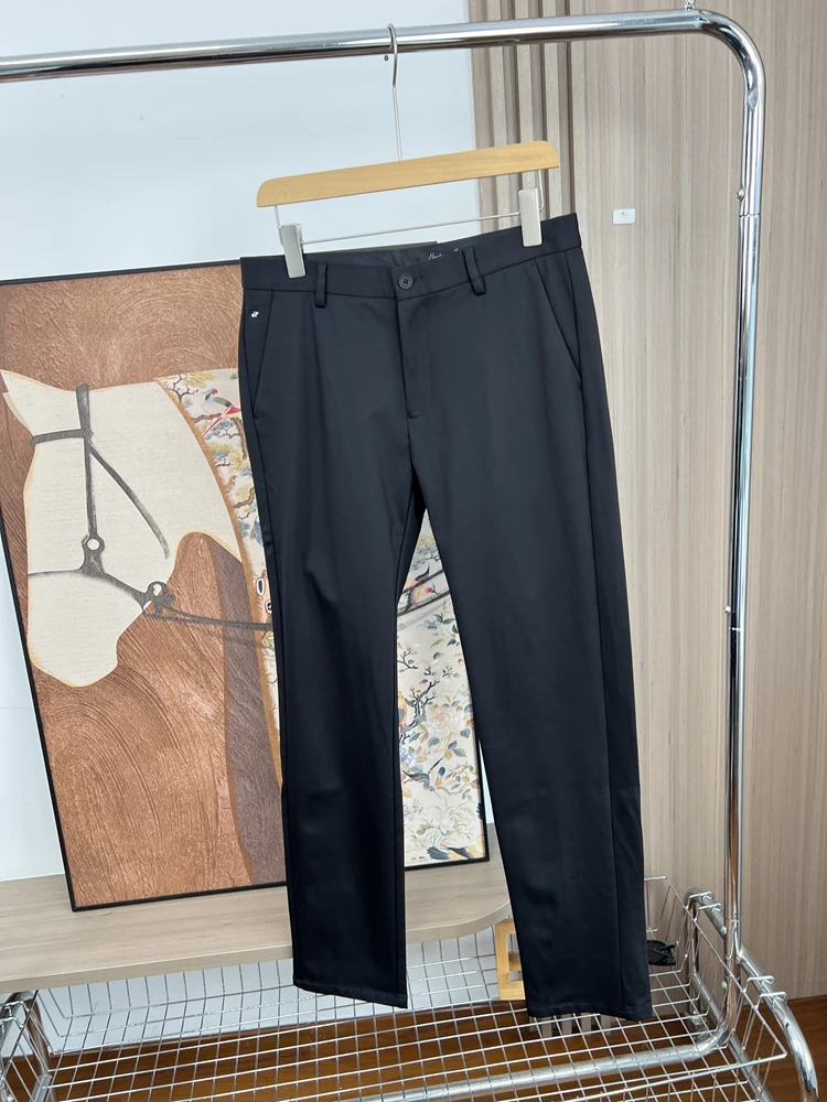 

Мужские повседневные прямые брюки, удобные деловые модные осенние брюки для отдыха, дышащие нейлоновые полиэстеровые брюки...