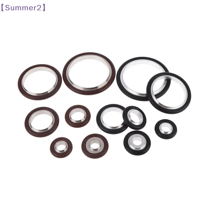【Xia2】KF10 KF16 KF25 KF40 KF50 AL Alloy 304 Stainless Bracket With NBR FKM O-Rring Seal For Vacuum Clamp Pipe Fitting Homebrew
