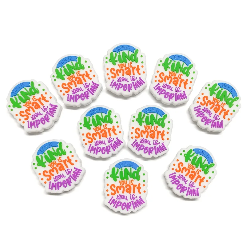 20pcs Silicone Focal Beads Food Grade Silicone Teether Beads Pacifier Chain DIY Jewelry Accessories Silicone Beads For Pens