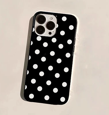 Ins البولكا نقطة مطبوعة أنيقة بولي TPU مكافحة الإفلات جراب هاتف مناسبة آيفون 11/12/13/14/15/ 16 برو ماكس جراب هاتف #1