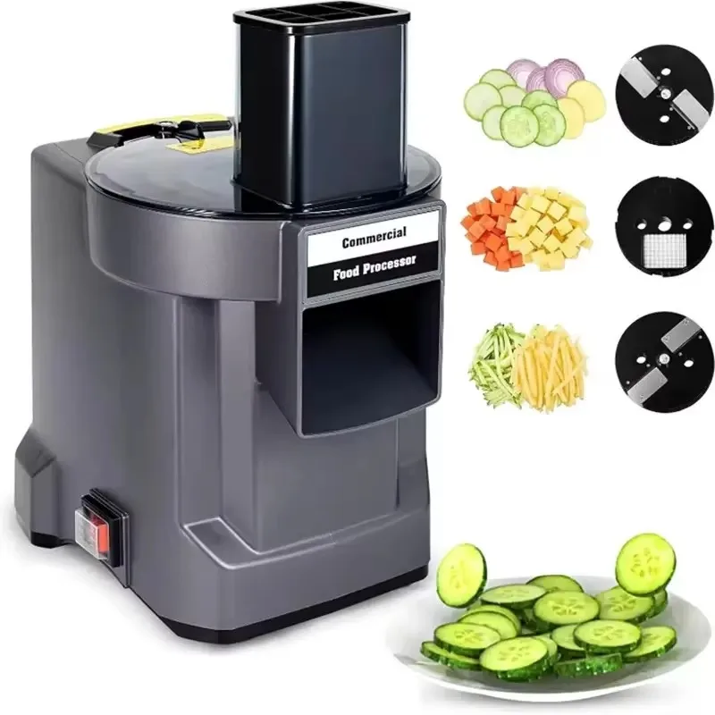 

Commercial Food Processor 3 in 1 Multifunctional Electric Vegetable Dicer Slicer Shredder Auto Slicer Machine