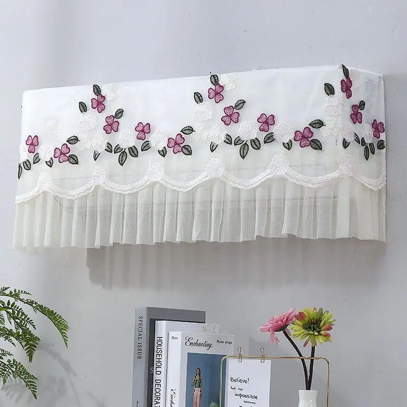 GoodTop 1 Pcs Summer Air Conditioner Cover Indoor Dust Covers Wall Mounted Air Conditioner Protective Cover Home Fabric Decor