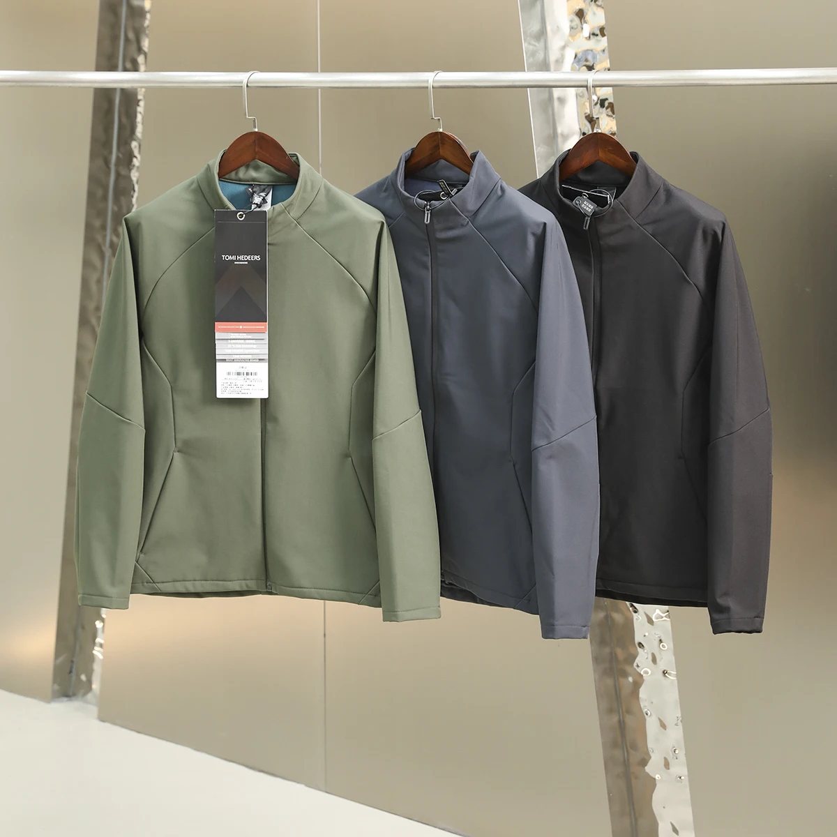 

Высококачественная функциональная мужская куртка для активного отдыха с 4D-кроем, ветрозащитная, на флисовой подкладке, из тканого материала