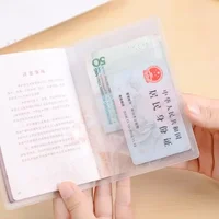1PCS Travel Dirt Protection Passport Cover Wallet Purse PVC Transparent Women ID Business Credit Card Passport Holder Bag Pouch 3