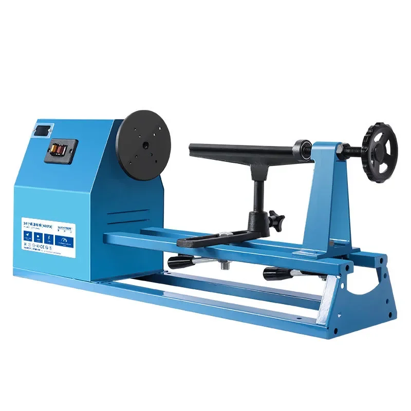 400/600W Adjustable Speed Wood Lathe High Efficiency DIY Woodworking Machine Compact User Friendly