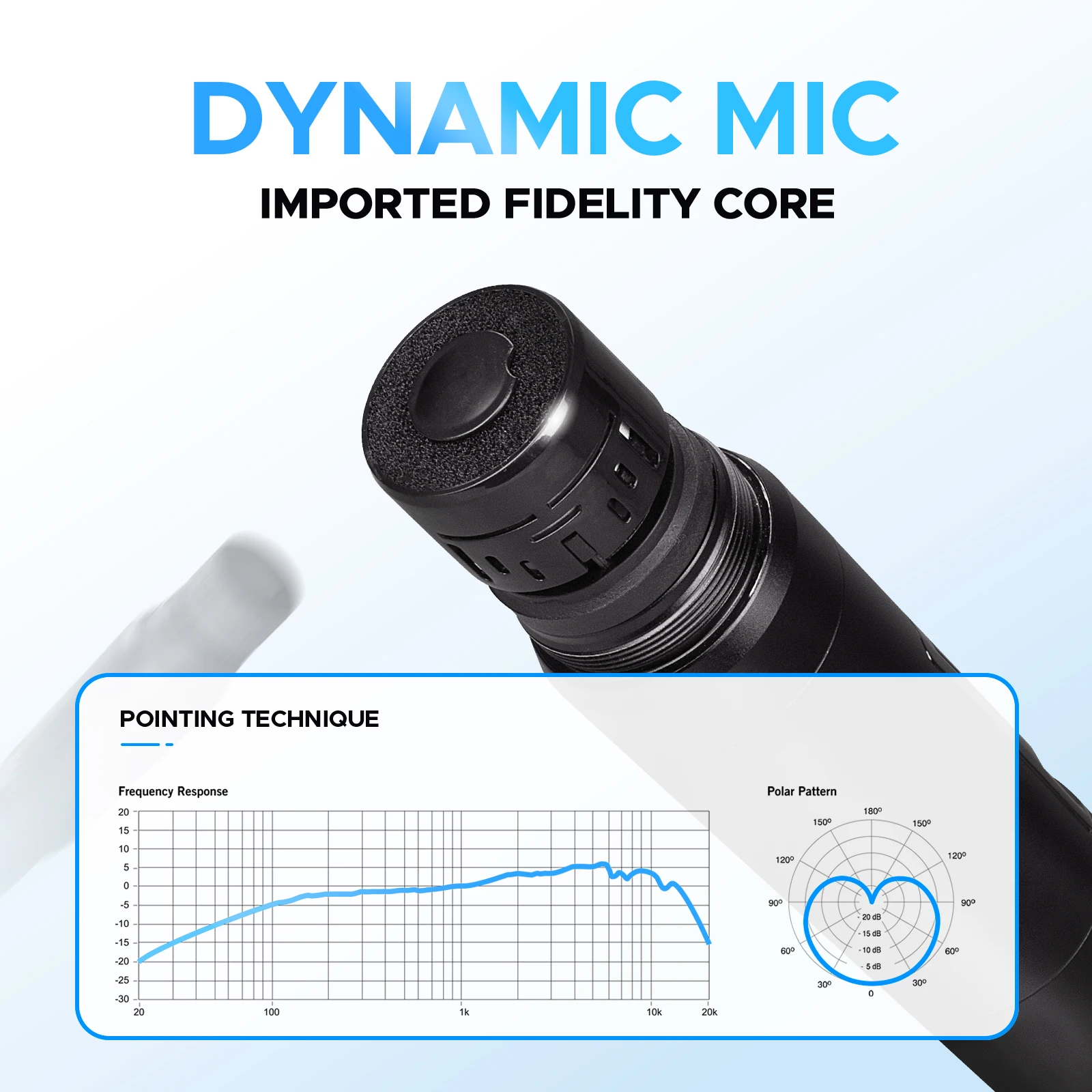 UHF สี่เสาอากาศ 2 ช่อง True Diversity ระบบไมโครโฟนไร้สาย 500-580 MHZ 150 m/490ft ช่วง 6.5 มม. เอาต์พุตผสม & XLR Out