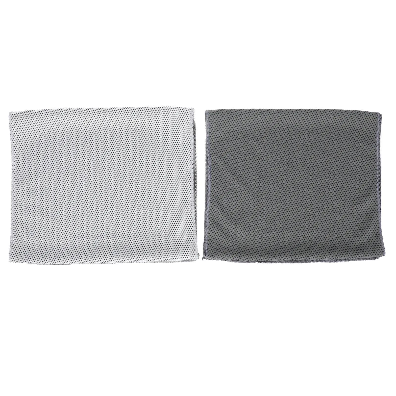 2Pcs Cold Sports Towel Premium Polyester Cooling Towel for Neck Face Sweat Absorption Quick-Drying Lightweight Portable Outdoor