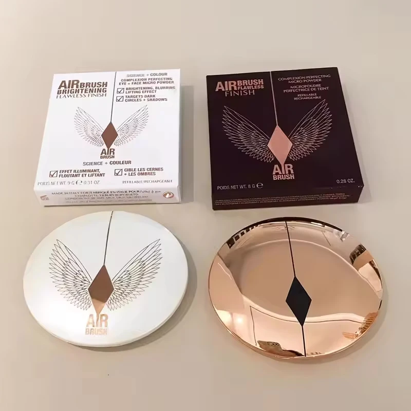 Poudre fixante pour le visage Charlotte Tilbury Gold Wing, texture délicate, cosmétiques naturellement impeccables, spray fixateur de maquillage hydratant