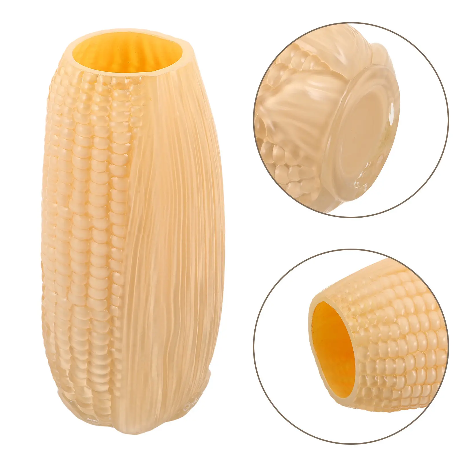 

Креативная стеклянная ваза в форме кукурузы для домашнего декора, эстетичная центральная композиция для стола, подставка для растений, уникальная идея для подарка