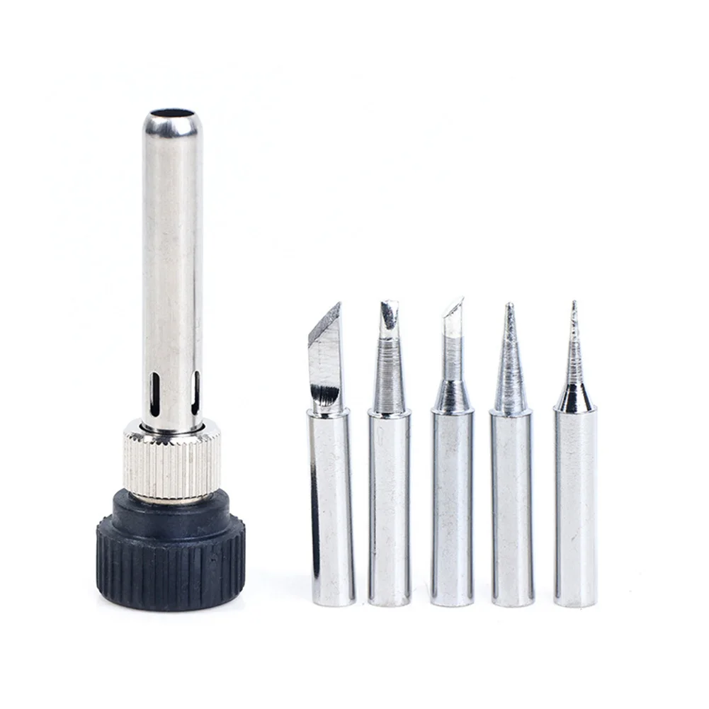 Soldering Tips Set with I B K 3C 2 4D for 936 Station Includes Retaining Sleeve Suitable for Various Soldering Applications