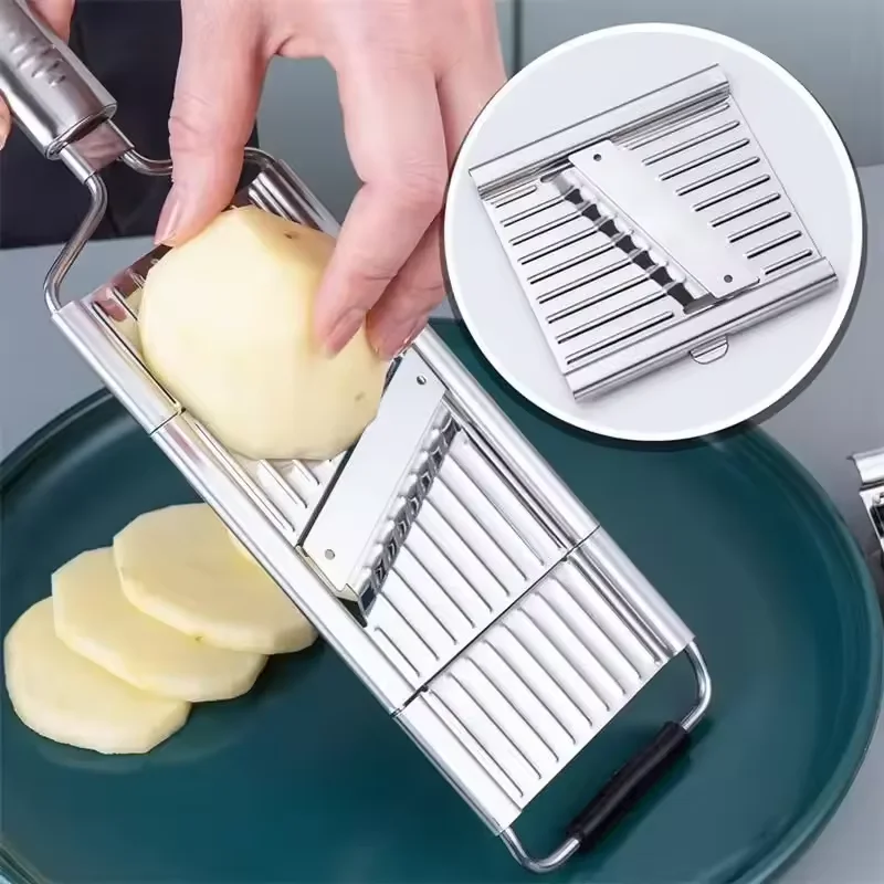 ステンレス鋼シュレッダーカッター野菜おろし器ポータブル手動野 - Kitchen Gadgets Vegetable Cutter のレビューと価格