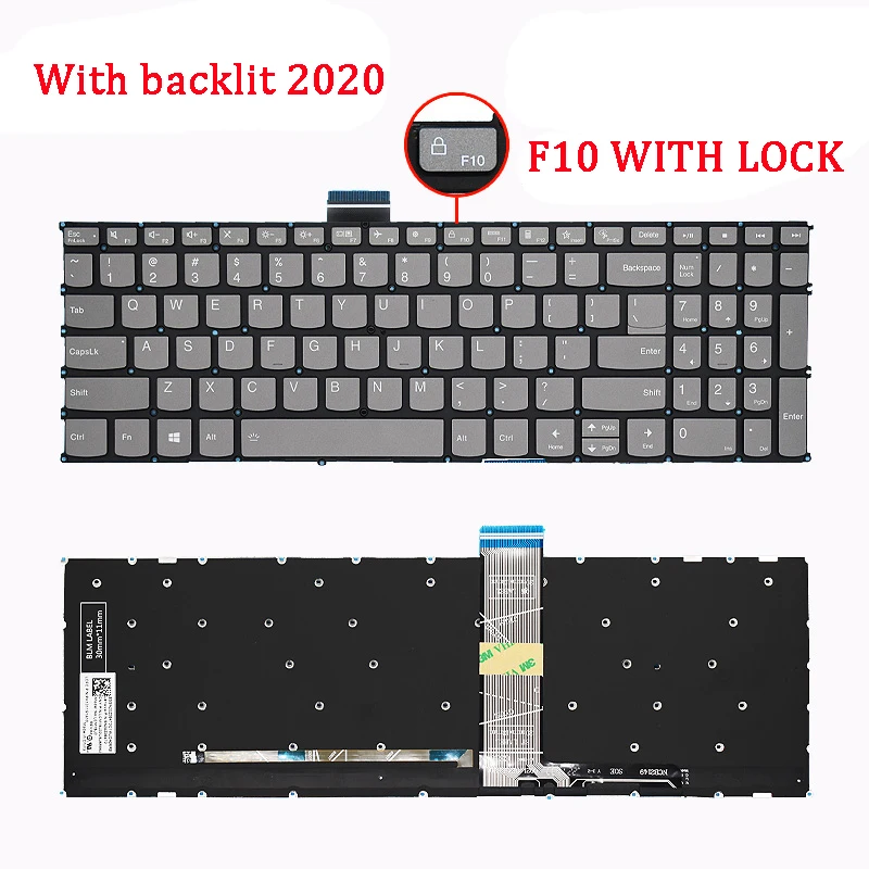 New Genuine Laptop Keyboard Compatible for Lenovo Xiaoxin 15ALC 15IIL 2021 Air-15ARE 15ITL 2020