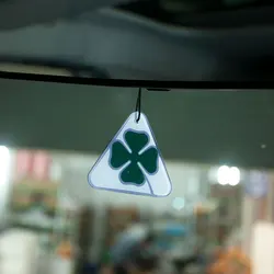 Car Key Rearview Mirror Decoration Pendant Acrylic Quadrifoglio Style Lucky Clover Creative Fashion For Alfa Romeo Series