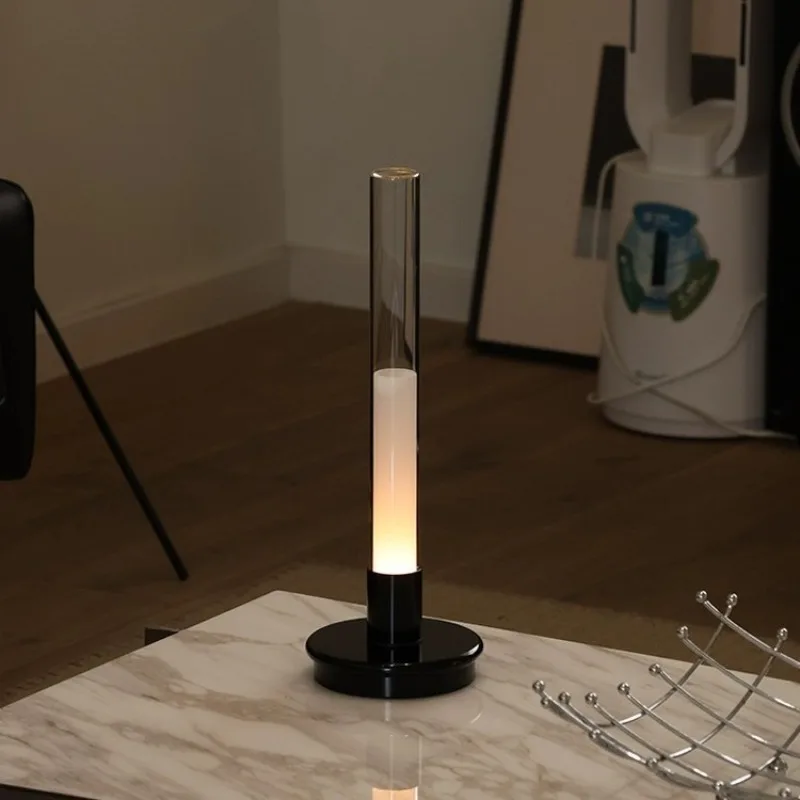 Creative Rechargeable Table Lamp Minimalist Portable Lamp Nordic Modern Style Restaurant Bar Outdoor Camping Mood Lighting