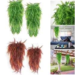 Simulation Fern Grass Green Plant Artificial Fern Persian Leaves Flower Artificial Artificial Vine Hanging Ivy Decoration New