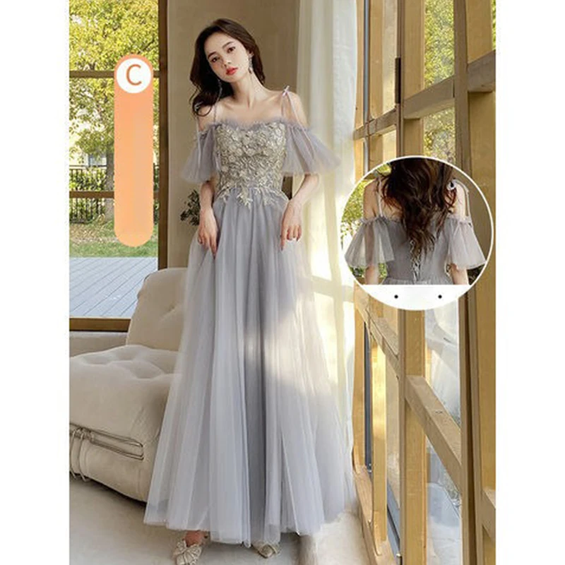 Robes de mariée de luxe françaises pour mariée, élégantes et Sexy, longue robe de bal, robe de spectacle pour femmes, robe de groupe de sœurs, 2026