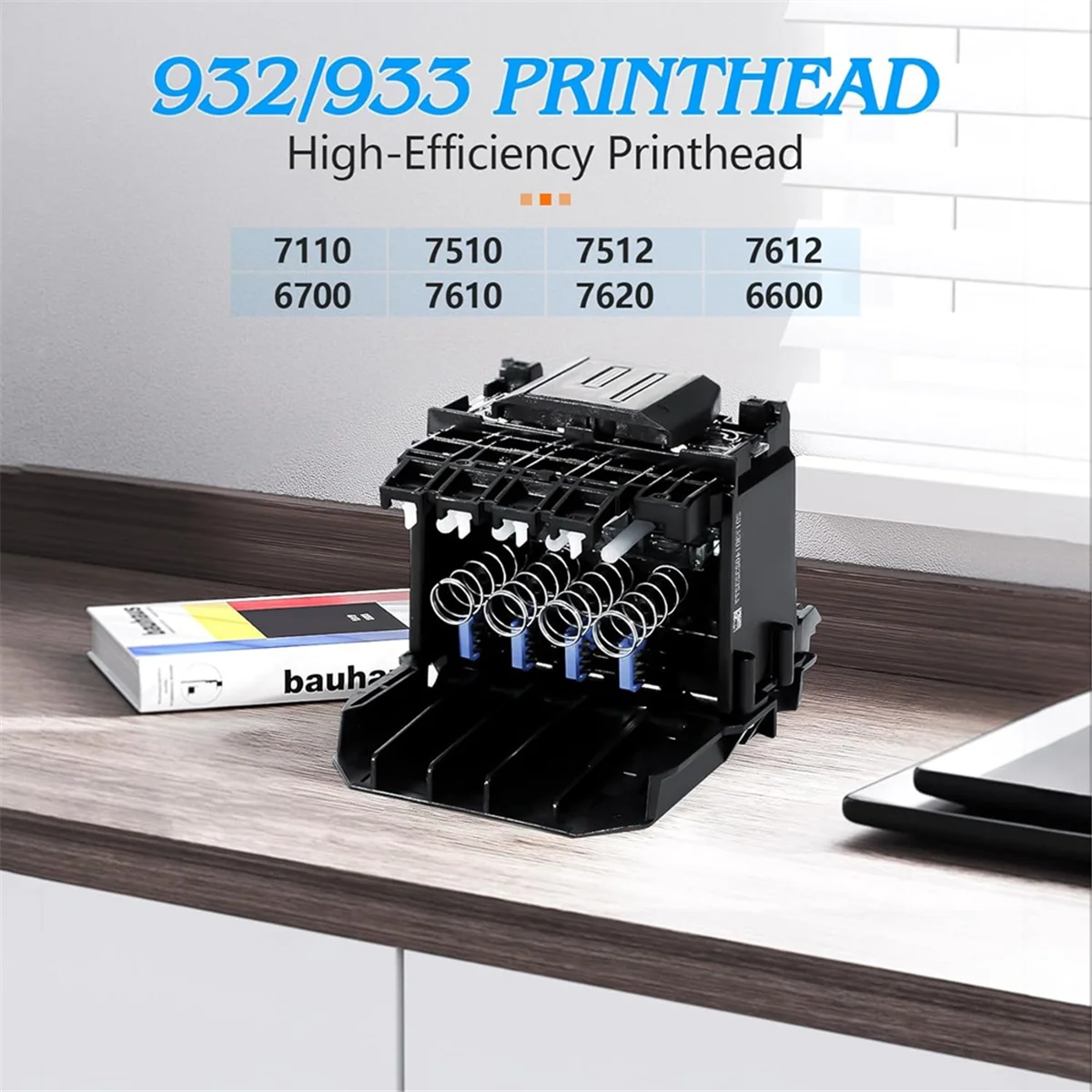 

A72P 932/933 Printhead Compatible for Officejet 7110 7510 7512 7612 6700 7610 7620 6600 Series Printers, Printer Head