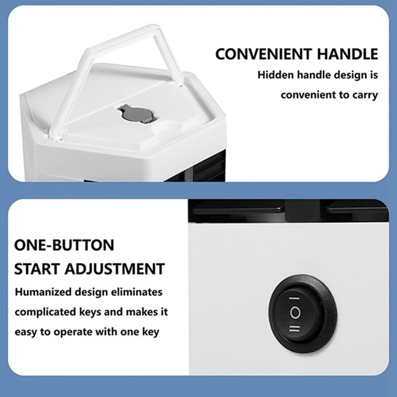 Mini Air Conditioning Fan Desktop Cooler Fan USB Portable Spray Humidifier Water Cooling Fan For Bedroom And Desktop Durable