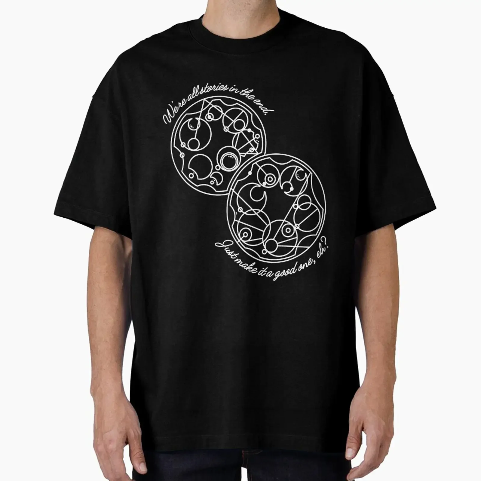 We're all stories in the end Gallifreyan designed and sold by IdkWhatImDoing5 vintage Washed designer clothes Stylish