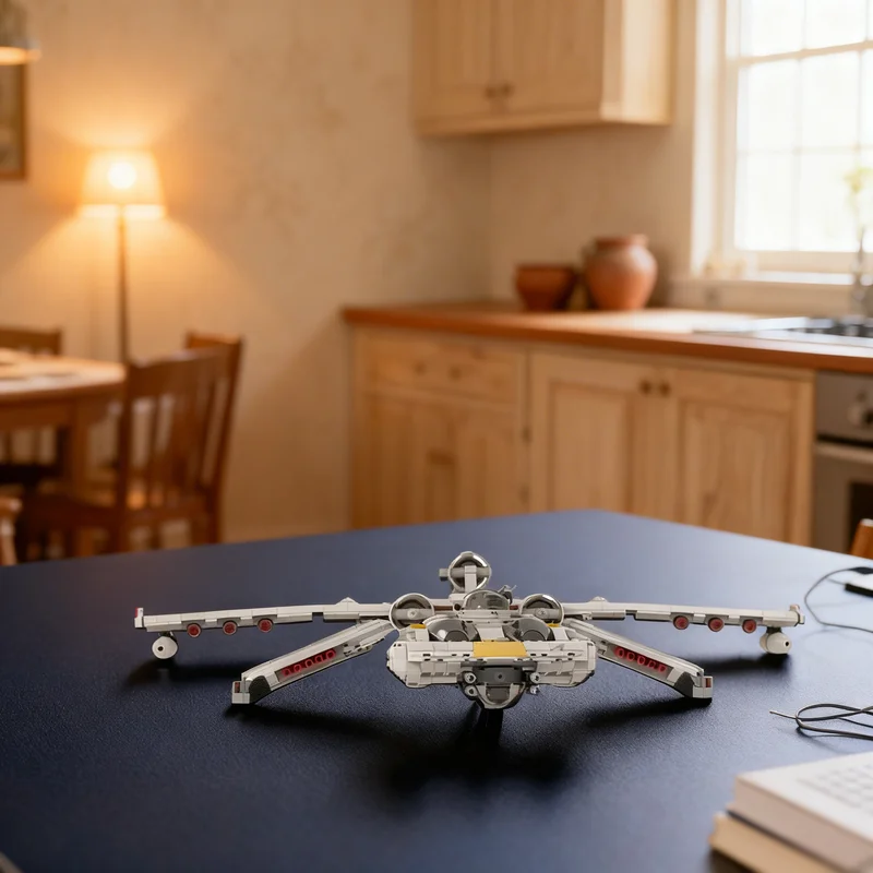 

976 деталей MOC Обновленная модель звездолета BTL S8 K Wing Assault Starfighter, конструктор, креативный подарок, декор для демонстрации, премиум-класс