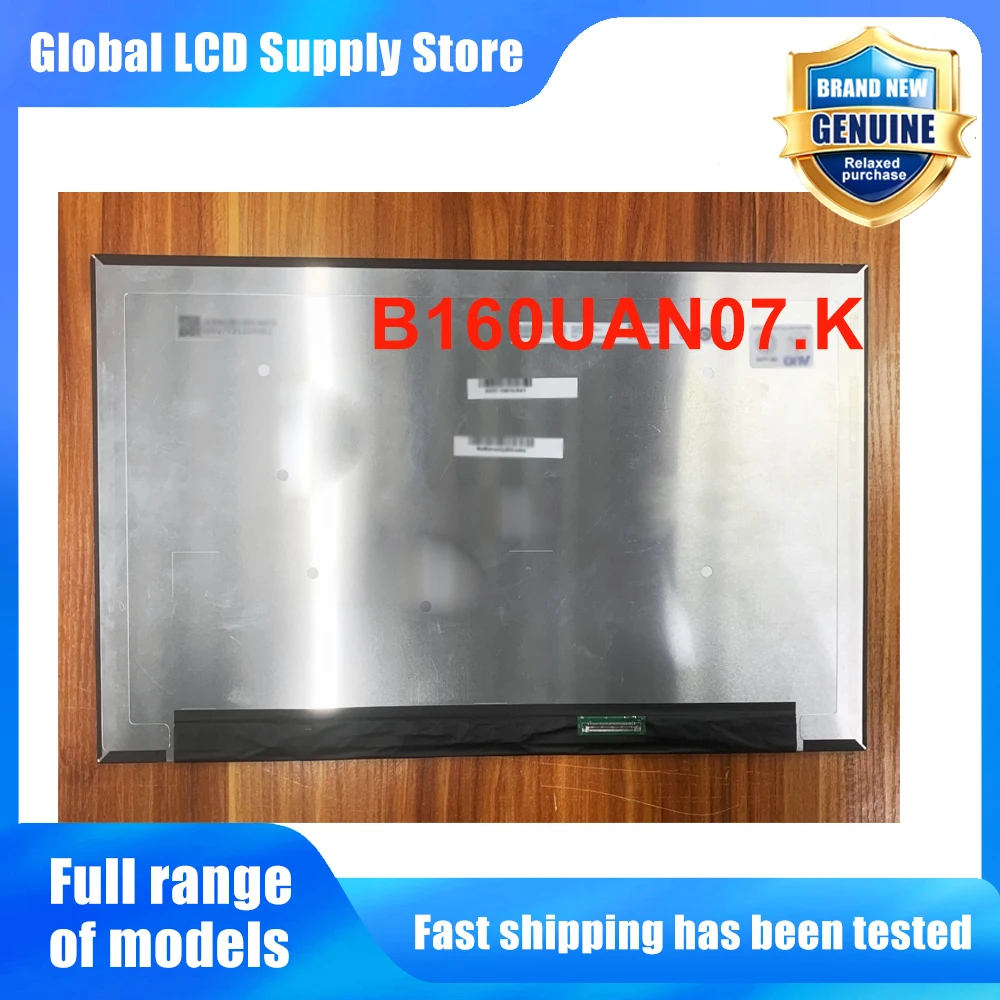 B160UAN07.K 16.0 inch Laptop Lcd Screen Wuxga 10 Ips Panel Version 165hz High Refresh Rate for Notebook Repair Replacement