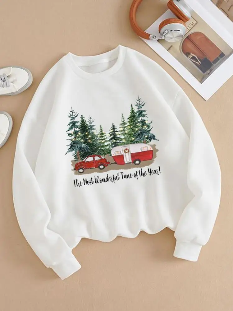 

Watercolor Lovely Letter 90s Holiday Casual Print Female New Year Graphic Sweatshirts Fashion Women Clothing Christmas Pullovers