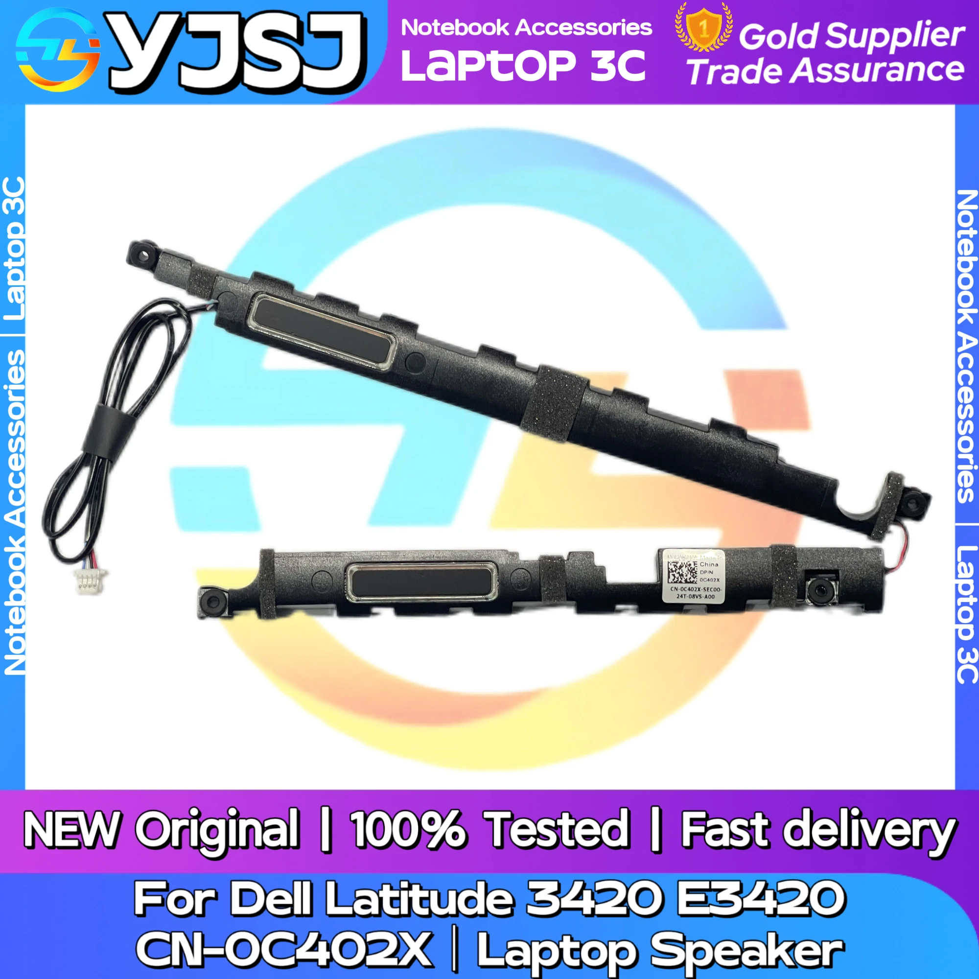 New Original Laptop Notebook Audio Speaker For Dell Latitude 3420 E3420 built-in speaker horn audio  CN-0C402X 023.400NB.0001