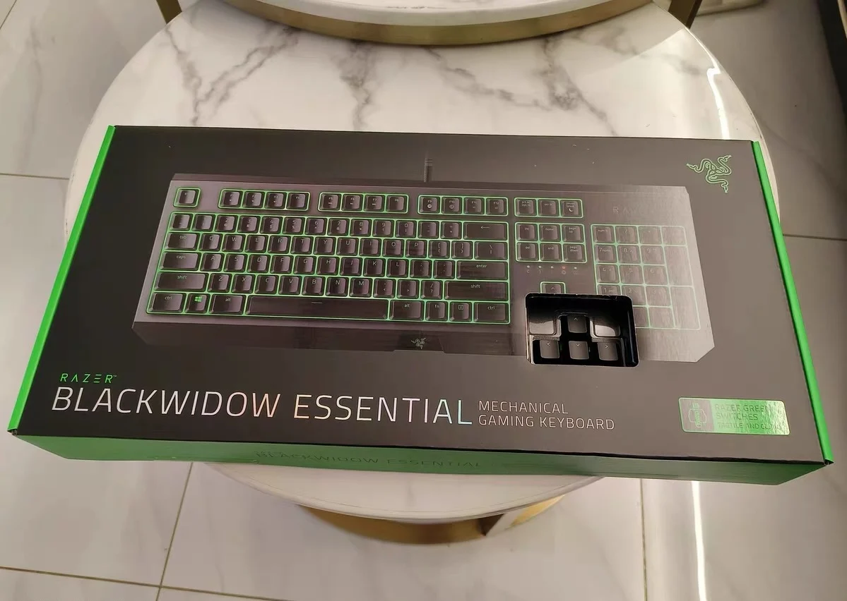لوحة مفاتيح الألعاب الميكانيكية السلكية Razer BlackWidow X Tenkeyless 87 مفتاحًا للكمبيوتر المحمول وسطح المكتب ولوحة مفاتيح للرياضات الإلكترونية بإضاءة خلفية خضراء #1