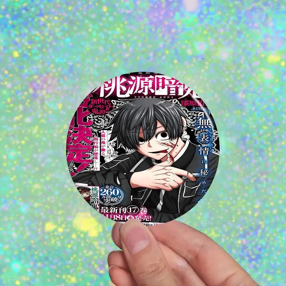 Tougen Anki الظلام شيطان الجنة تخصيص لينة زر دبوس للنساء مجوهرات إبداعية مضحك شارة الكرتون عاشق قبعة #3