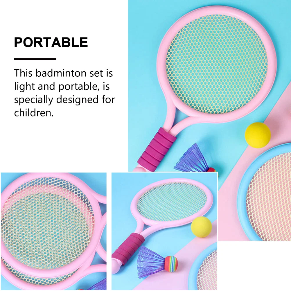 Racket Fun Badminton Game for Kids Sports Toy Tennis Fashionable Set Plastic Children Leisure