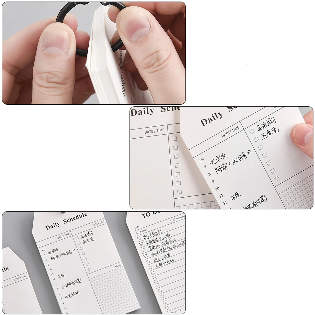 

Ring Binder Notebook for Students Travelers Office Workers Teachers Diary Planner Schedule Book Writing Notepad