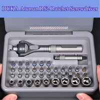 DUKA Atuman RS2 Ratchet Screwdriver 180 ° Turn Set 40 in 1 Magnetic Precision Screwdriver Bit DIY Household Repair Hand Tool Kit