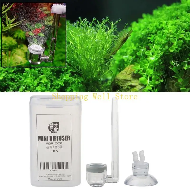 KX4B Acrilico per CO2 Diffuser Clear Atomizer per mantenere le piante d'acquario