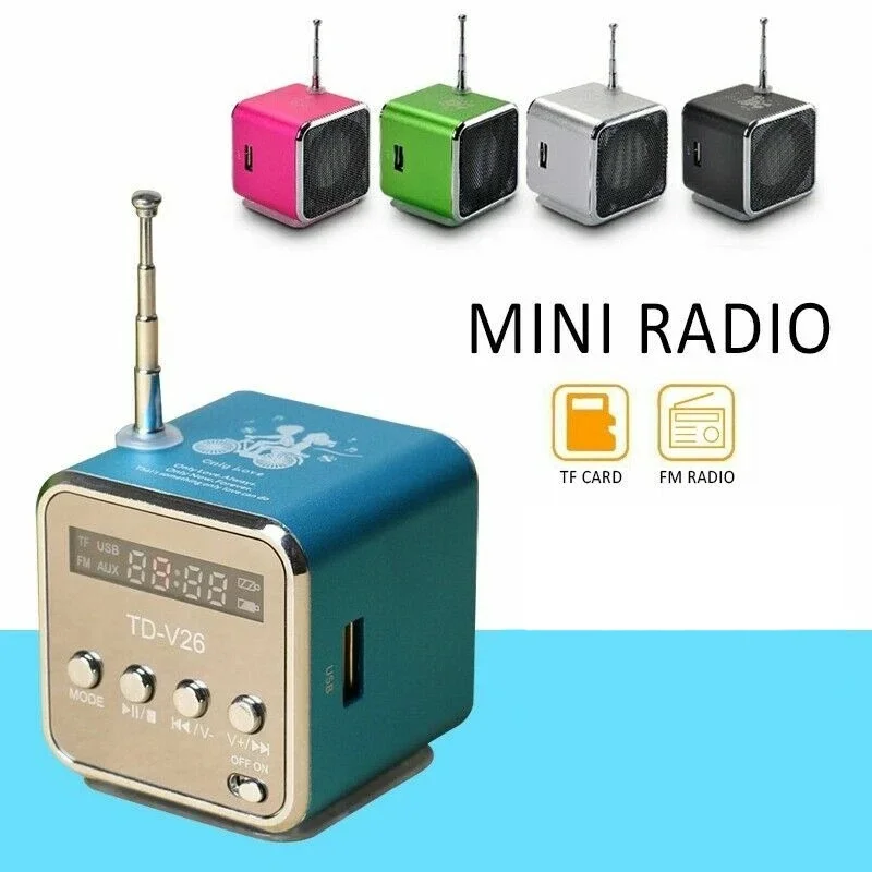 Bluetooth Speaker Radio Micro Treble Bluetooth Speaker Voice For PC Computer Mobile Phone MP3 Laptop Music Support Micro TF Card