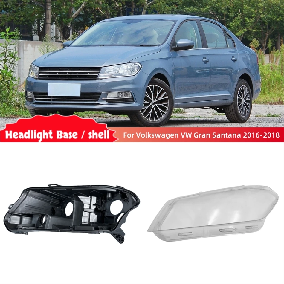 Para Volkswagen VW Gran Santana 2016 2017 2018 Acessório Automotivo Base da Lâmpada do Farol Carcaça do Farol