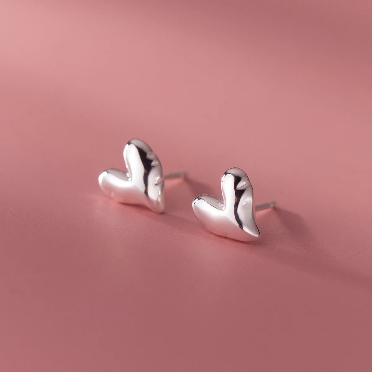 RYJU-Mini Boucles d'Oreilles en Forme de Cœur en Argent Sterling 925, Bijoux Fins et Doux, Cadeaux de Mariage pour Patients, Accessoires de Bijouterie, Cadeau pour Fille