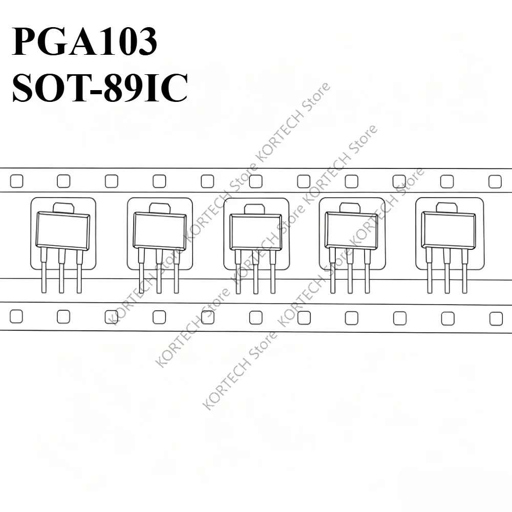 10Pcs Original PGA-103 + PGA-103 PGA103 SOT-89 IC RF Amplifier