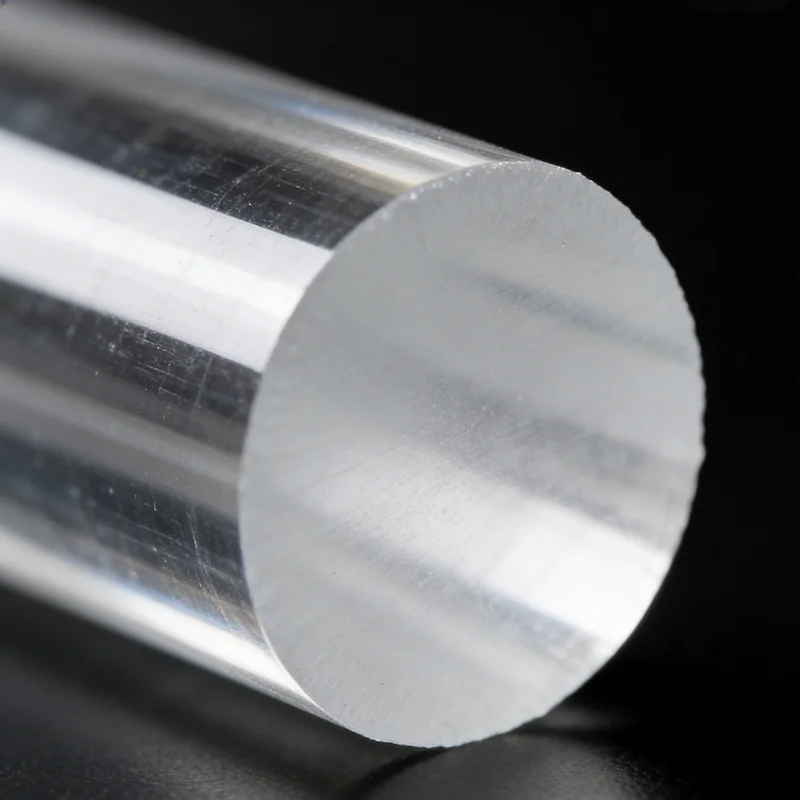 500mm Transparent PC Rods Heat-Resistant Polycarbonate Solid Plastic round Rods Impact-Resistant Engineering Plastic