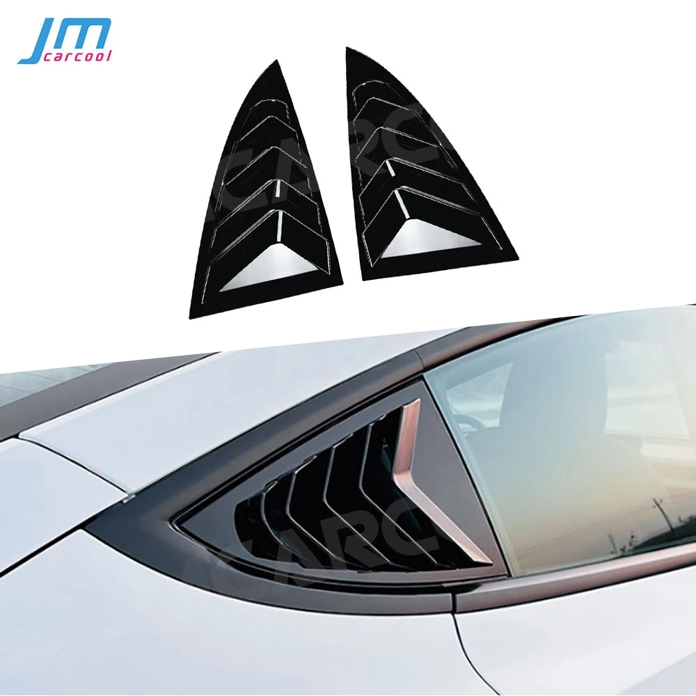 

Rear Window Louver Trim For Tesla Model 3 2024+ Air Vent Scoop Cover Blinds Car Decorations Case Body Kits Accessories