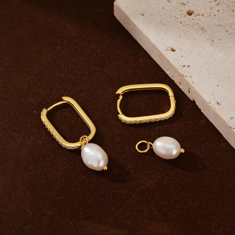 

Jenny&dave 925 Sterling Silver Micro Inlaid U-shaped Ear Buckle For Women Jewelry Earrings Women's Earrings Ear Cuffs