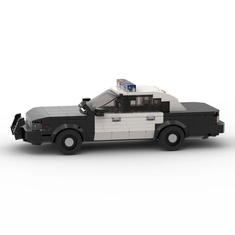 MOC 1995 Police Interceptor Speed Champion Classic Car Model Racing Children's Toy Gift Technology Building Blocks
