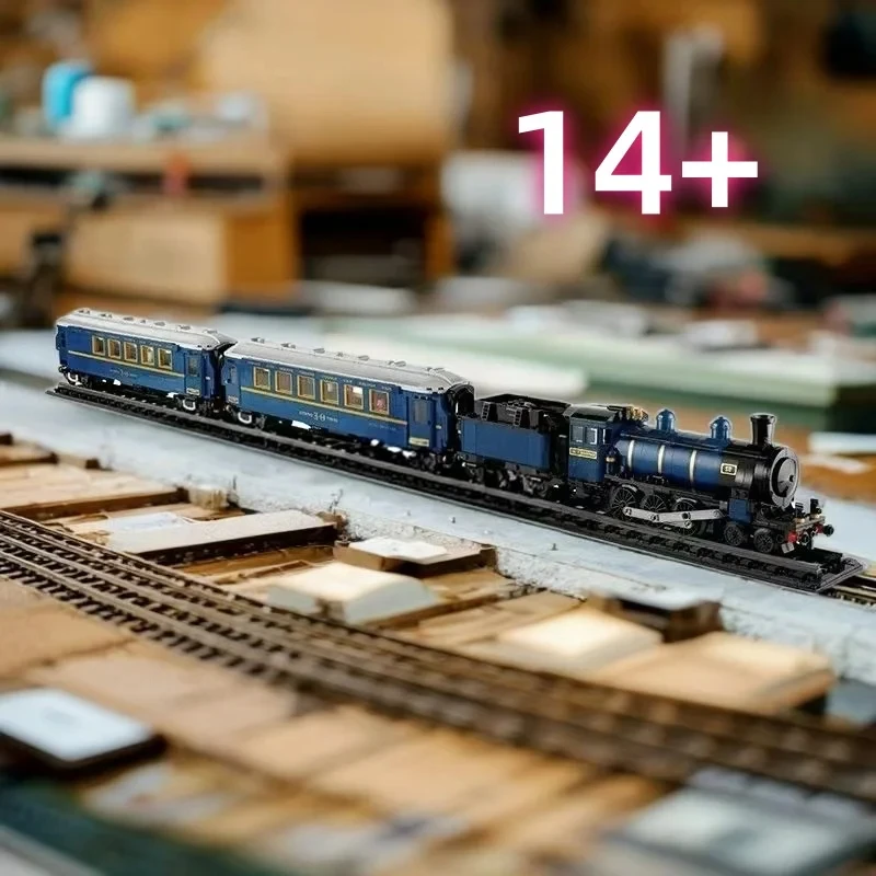New product creative series Orient Express 21344 large Steam Engine train boy assembling building blocks toy model gift