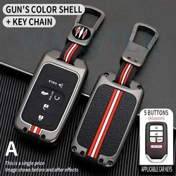 Metal Car Key Cover Case Shell for Honda Vezel City Civic Jazz BRV BR-V HRV Accord EXL Crv Pilot Ridgeline Odyssey Grace Crider