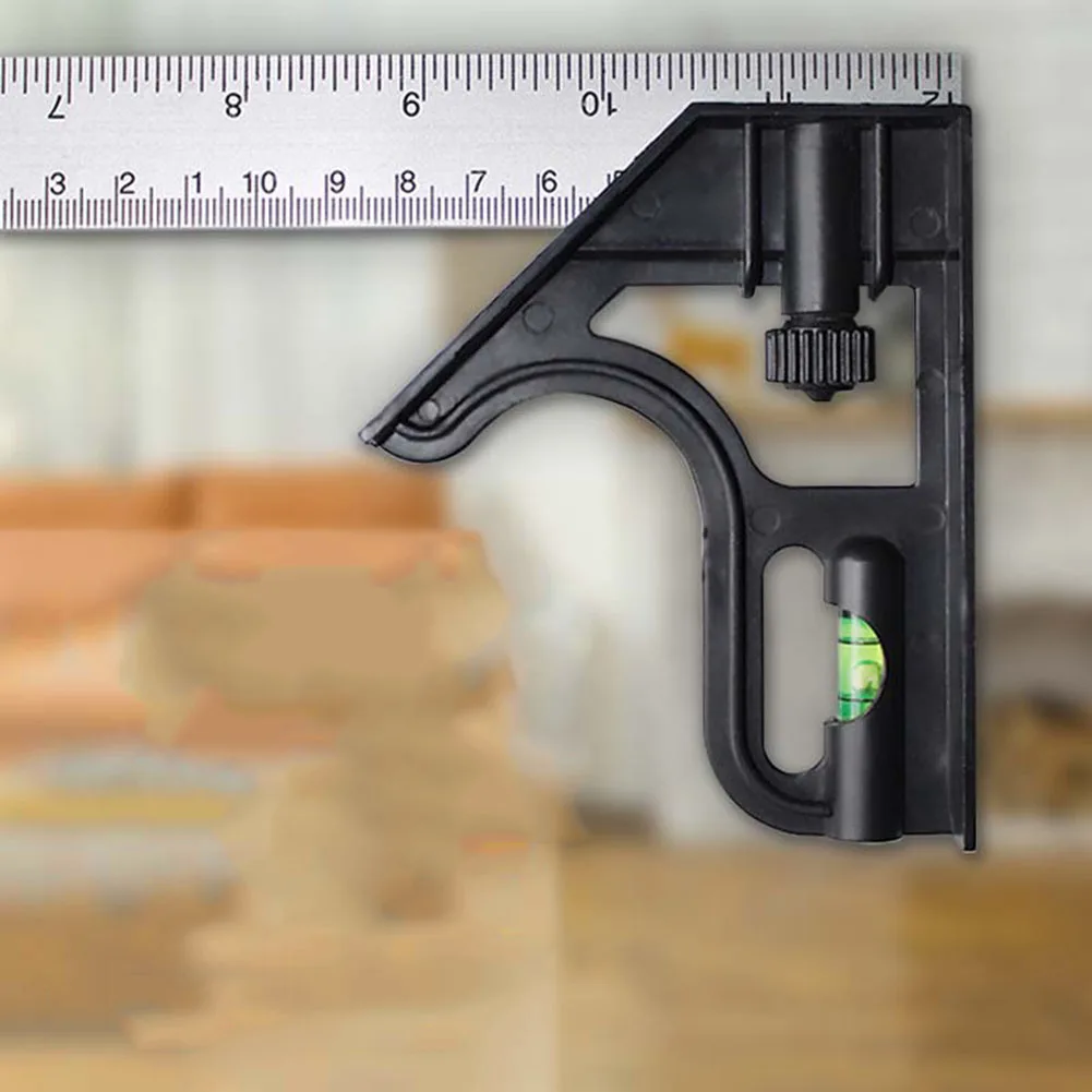 

Metric Combination Angle Square Plastic Combination Finder Level Tool Protractor Ruler Square Angle Use WearResistance Nnovation