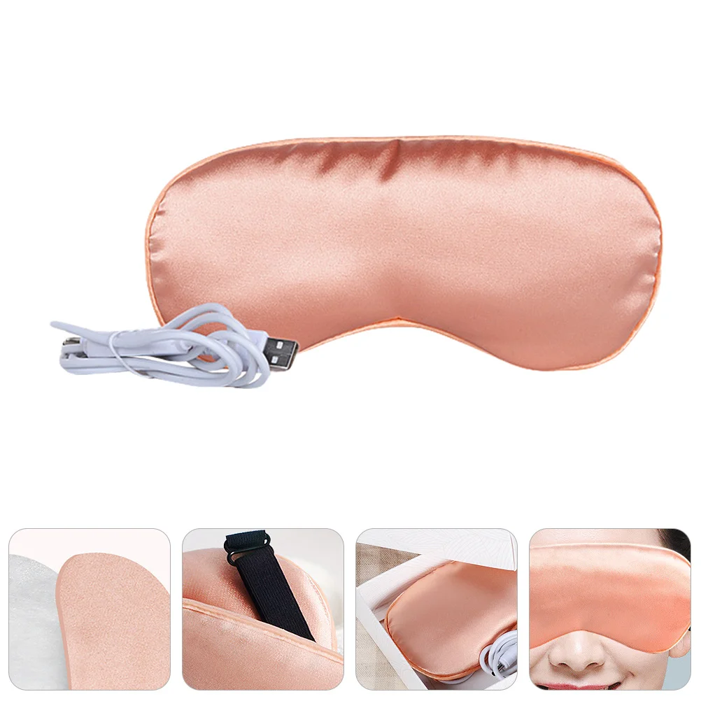 

Паровая маска Moxa, розовая маска для глаз с подогревом для снятия стресса, головная боль, глаза, домашний офис, электрическая теплая повязка на глаза для сна