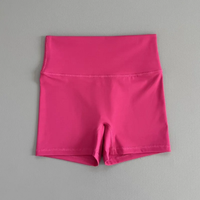 Women's High-Waisted Yoga Shorts 3-Inch - Quick-Dry Stretch Compression Butt-Lifting Naked Feel Summer Workout Fitness Activewea